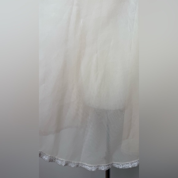 Vintage 60’s Mistee Peach Nylon Sheer Bed Cape Jacket Lingerie Medium - Picture 10 of 14